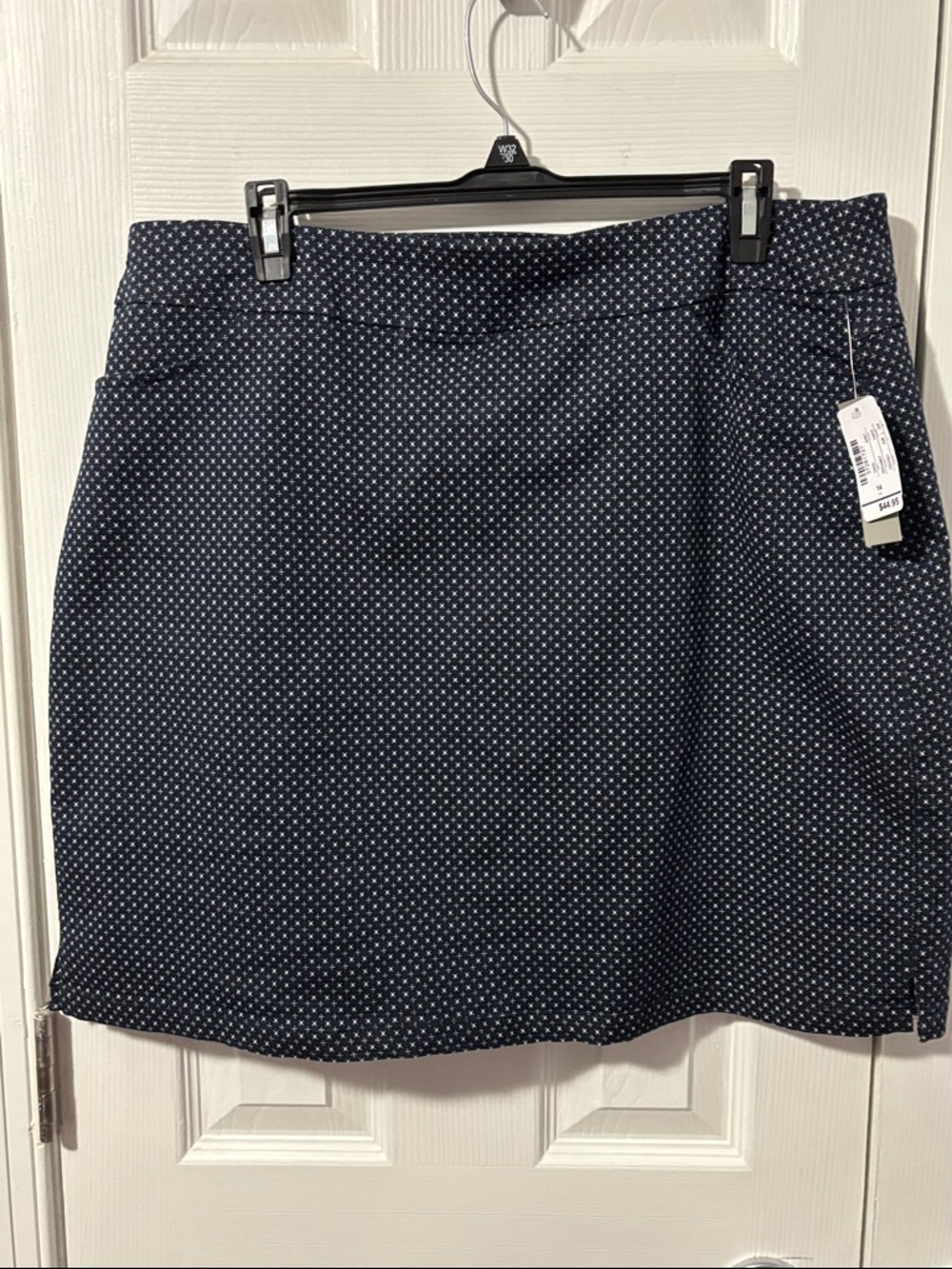 Navy Micro Dot Skort